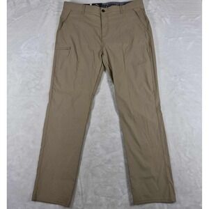 Denali Technical Stretch Pants Men's 38x32 Beige Outdoors Hiking Casual NWT